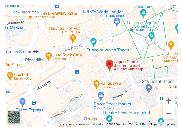 japanesecentre map